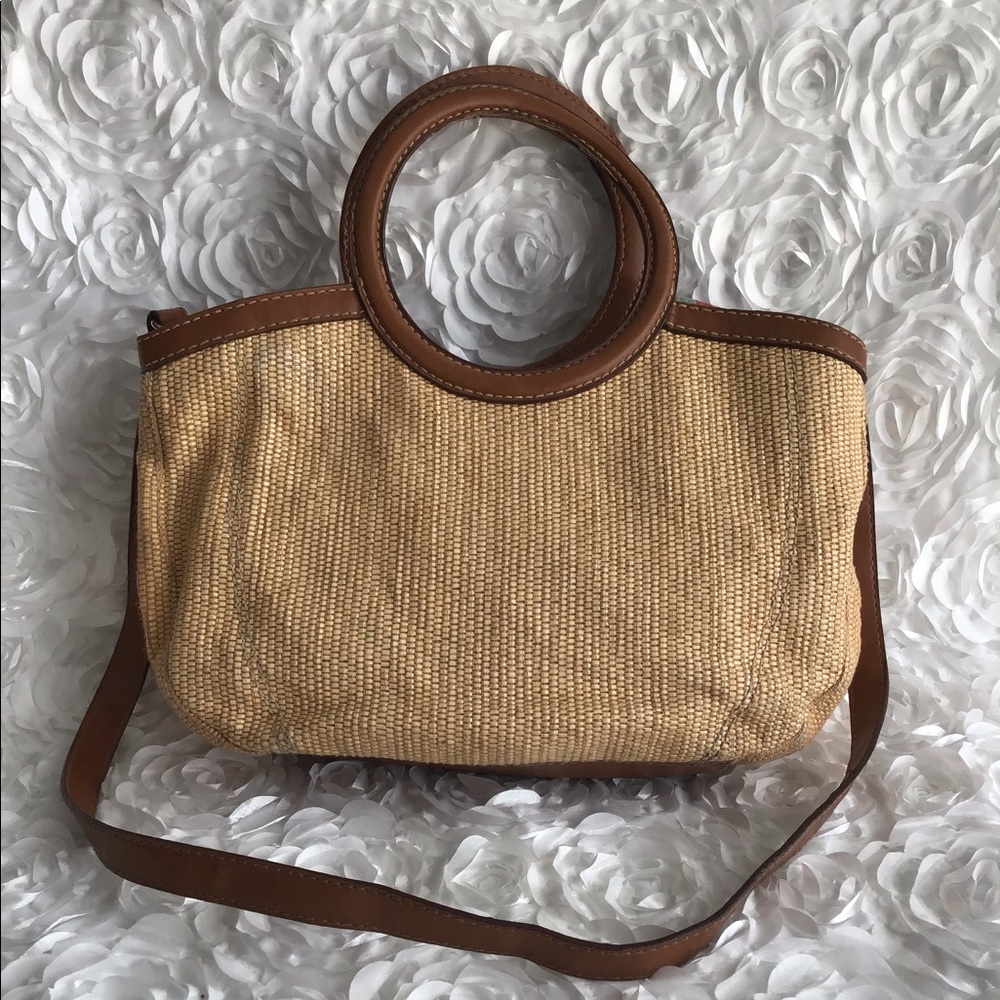 Fossil Straw Crossbody